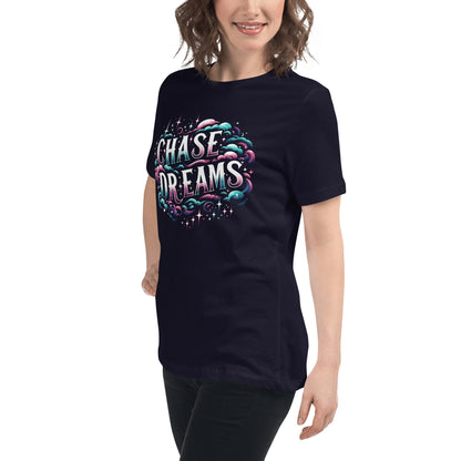 Lockeres Damen T-Shirt "Chase Dreams" - Artexio