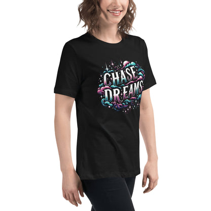 Lockeres Damen T-Shirt "Chase Dreams" - Artexio