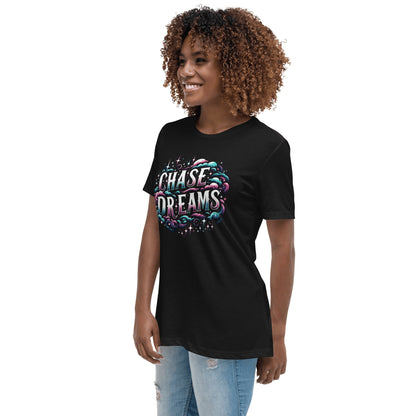 Lockeres Damen T-Shirt "Chase Dreams" - Artexio