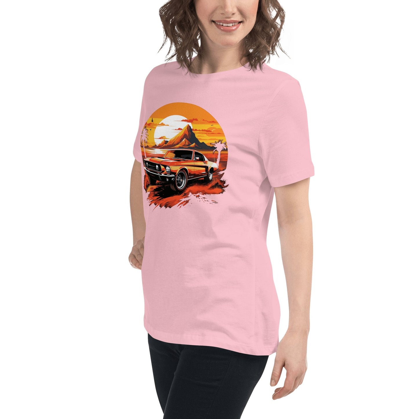 Lockeres Damen - T-Shirt "Ford Mustang" - Artexio