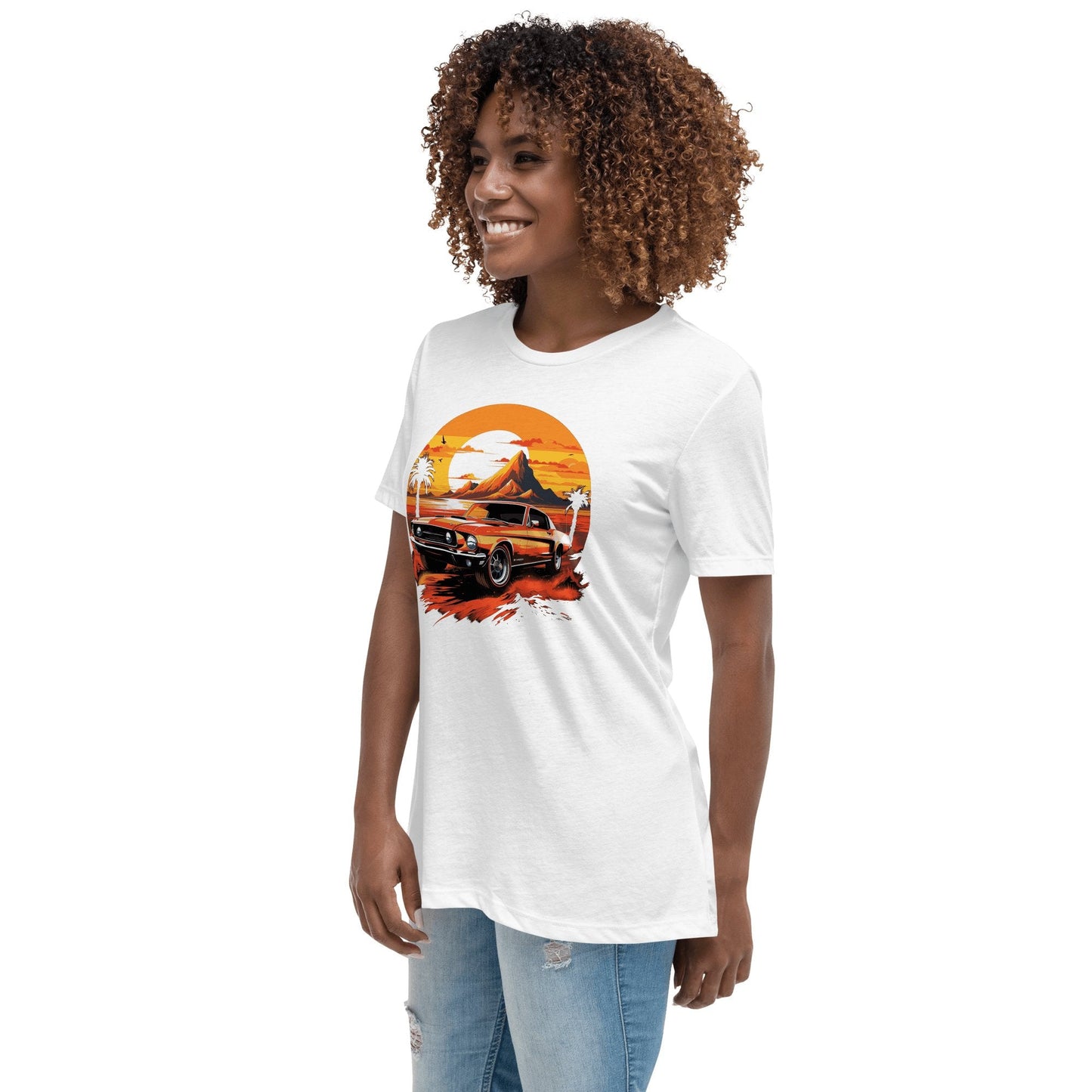 Lockeres Damen - T-Shirt "Ford Mustang" - Artexio