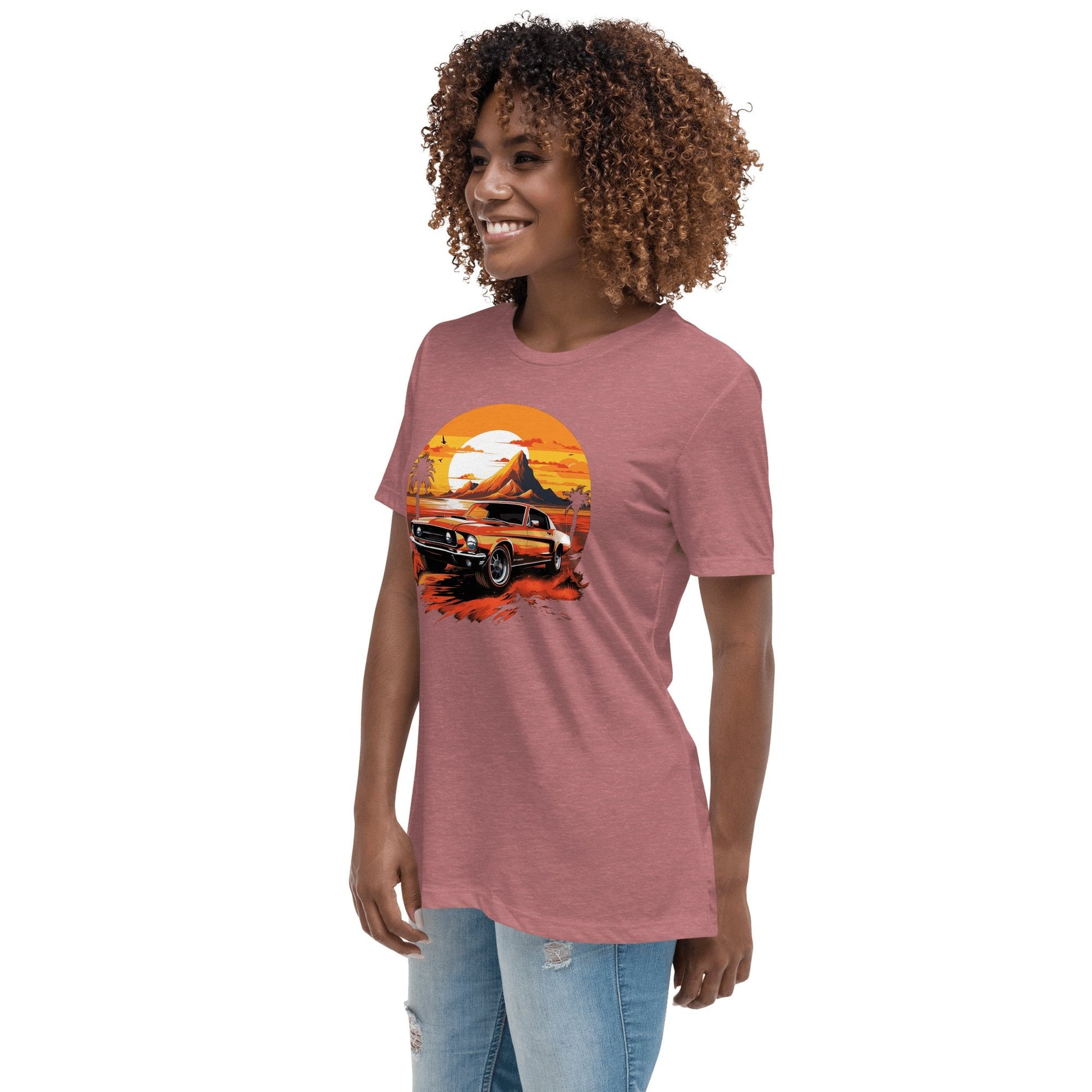 Lockeres Damen - T-Shirt "Ford Mustang" - Artexio