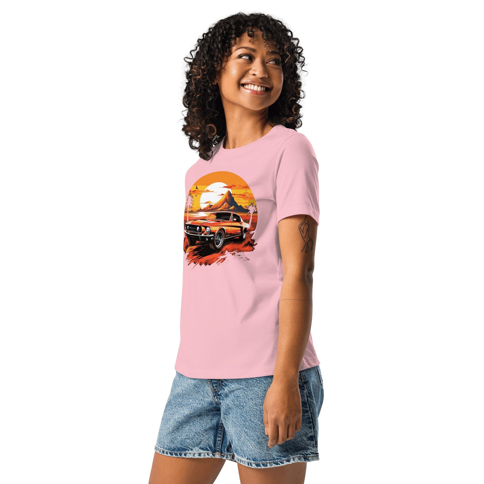 Lockeres Damen - T-Shirt "Ford Mustang" - Artexio