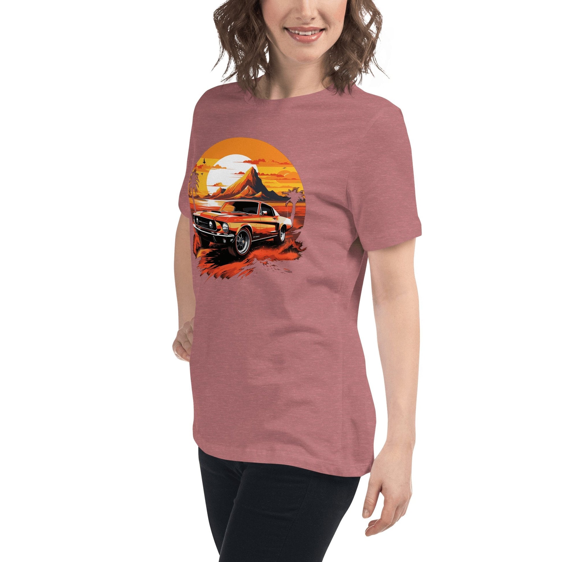 Lockeres Damen - T-Shirt "Ford Mustang" - Artexio