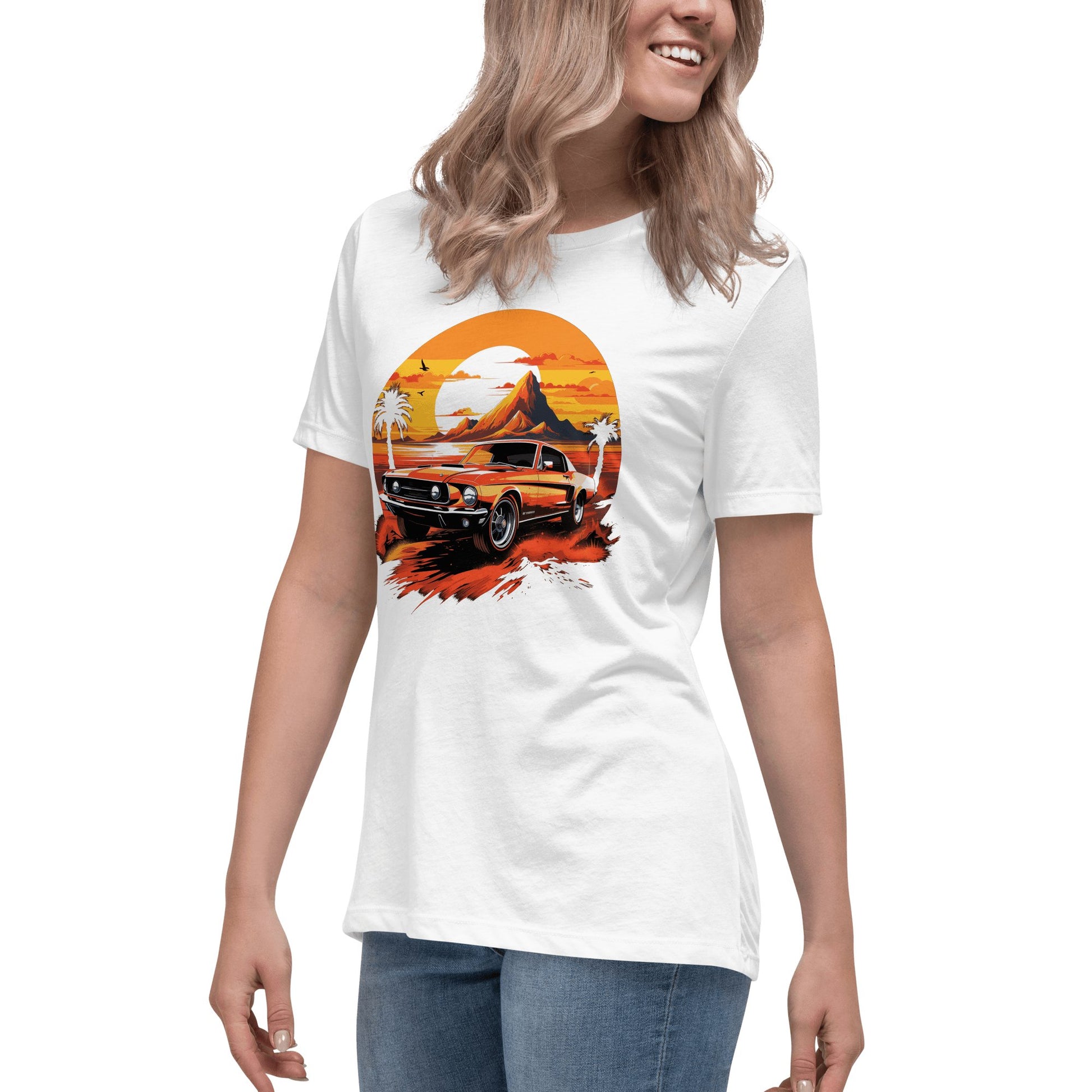 Lockeres Damen - T-Shirt "Ford Mustang" - Artexio