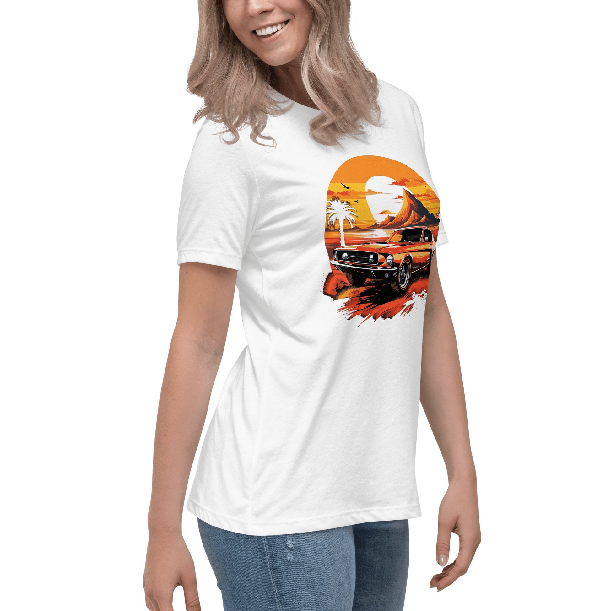 Lockeres Damen - T-Shirt "Ford Mustang" - Artexio