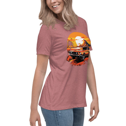 Lockeres Damen - T-Shirt "Ford Mustang" - Artexio