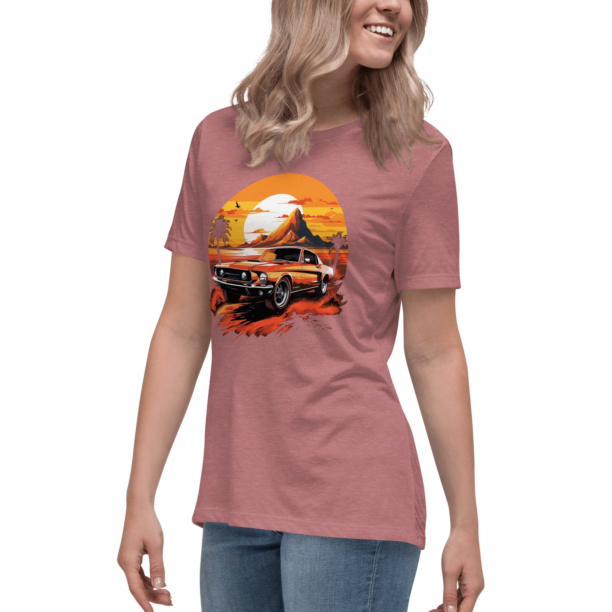 Lockeres Damen - T-Shirt "Ford Mustang" - Artexio