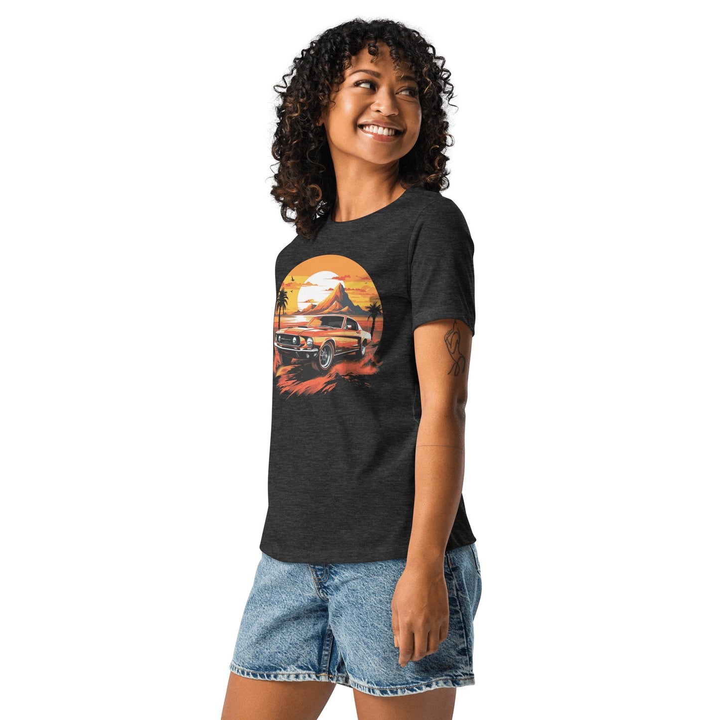 Lockeres Damen - T-Shirt "Ford Mustang" - Artexio