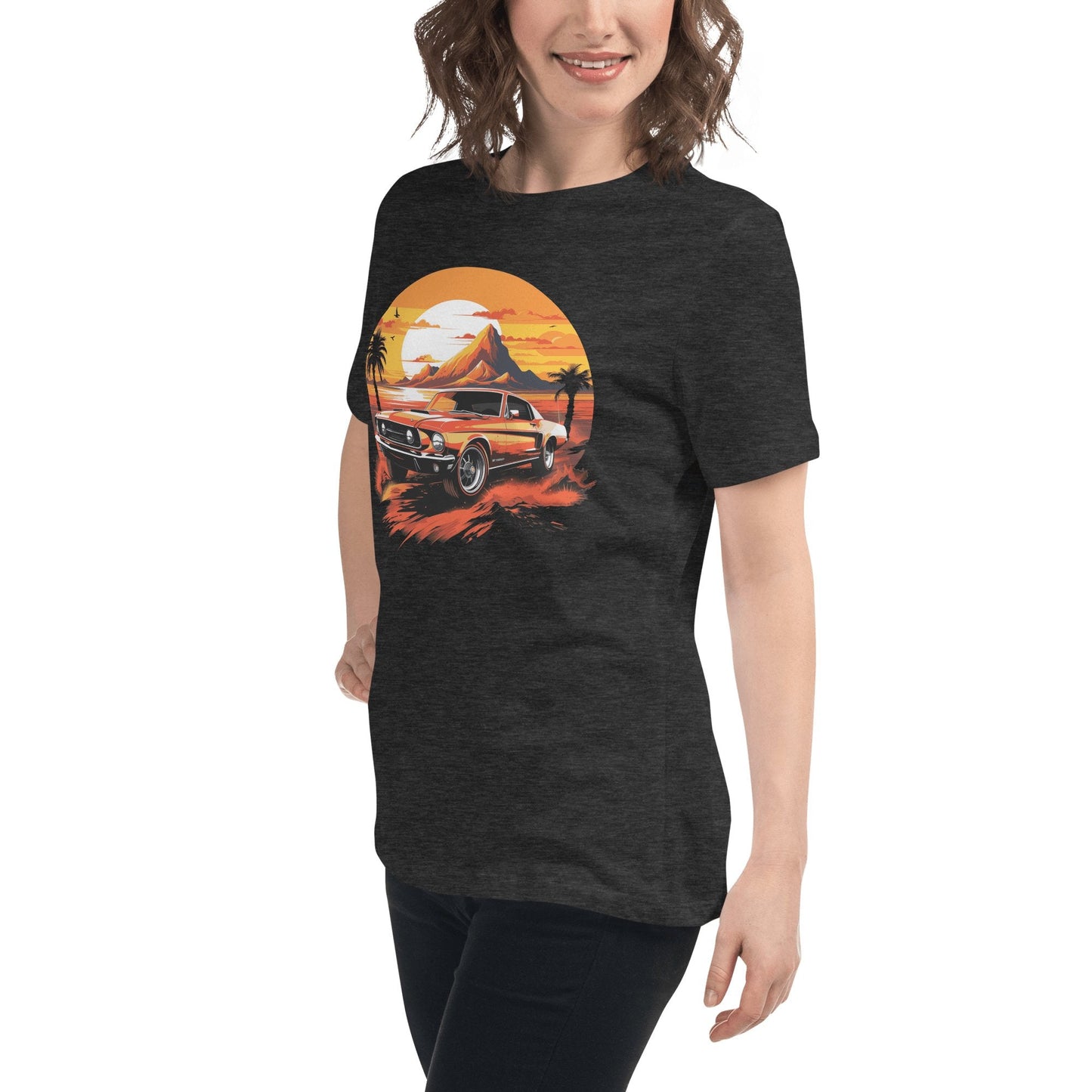 Lockeres Damen - T-Shirt "Ford Mustang" - Artexio