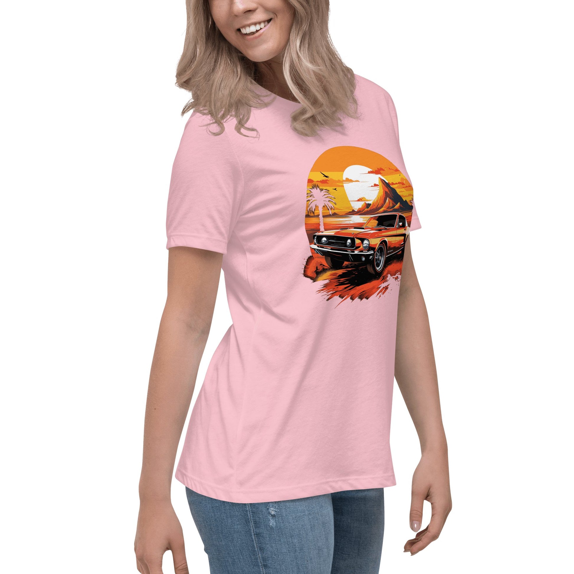 Lockeres Damen - T-Shirt "Ford Mustang" - Artexio