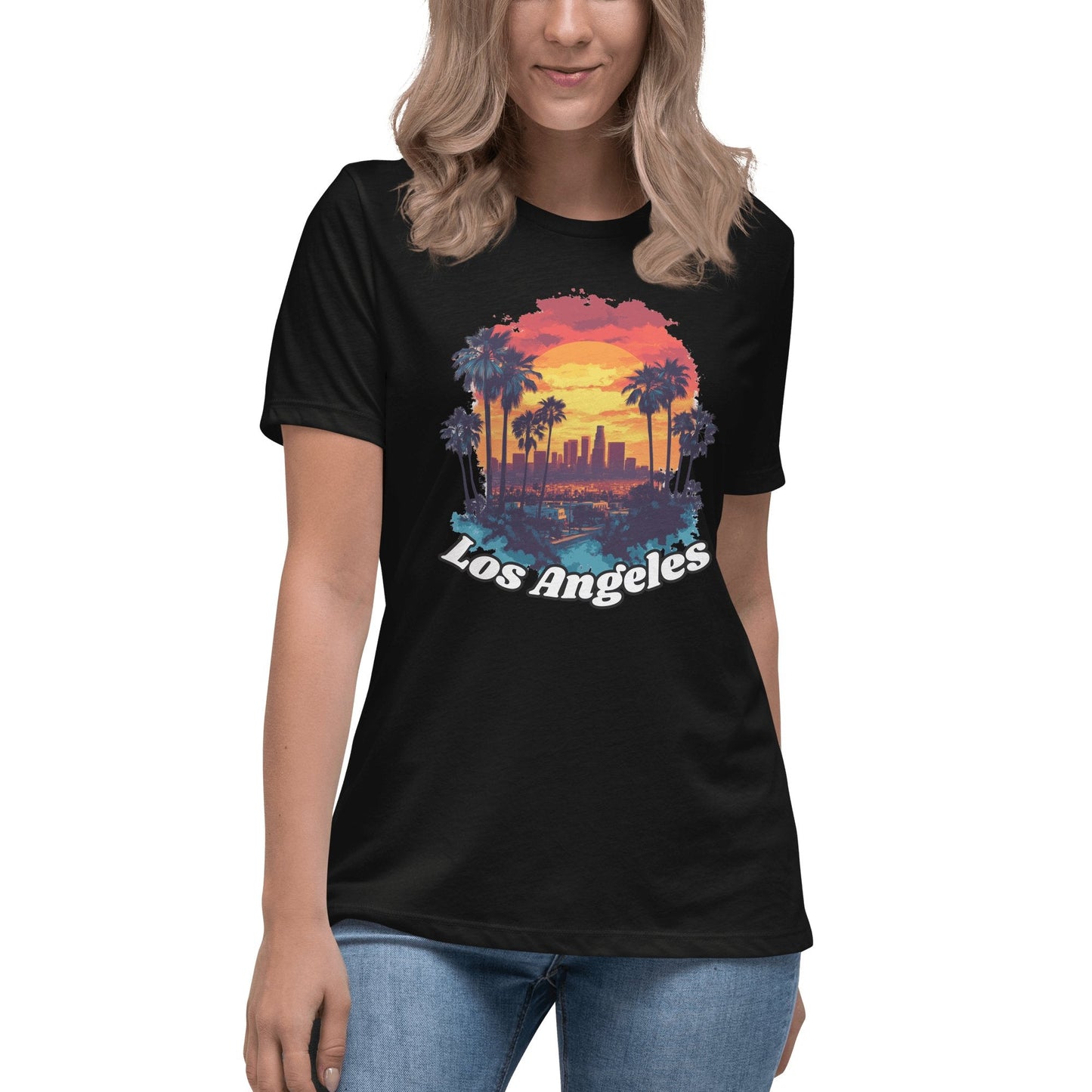 Lockeres Damen T-Shirt "Los Angeles" - Artexio