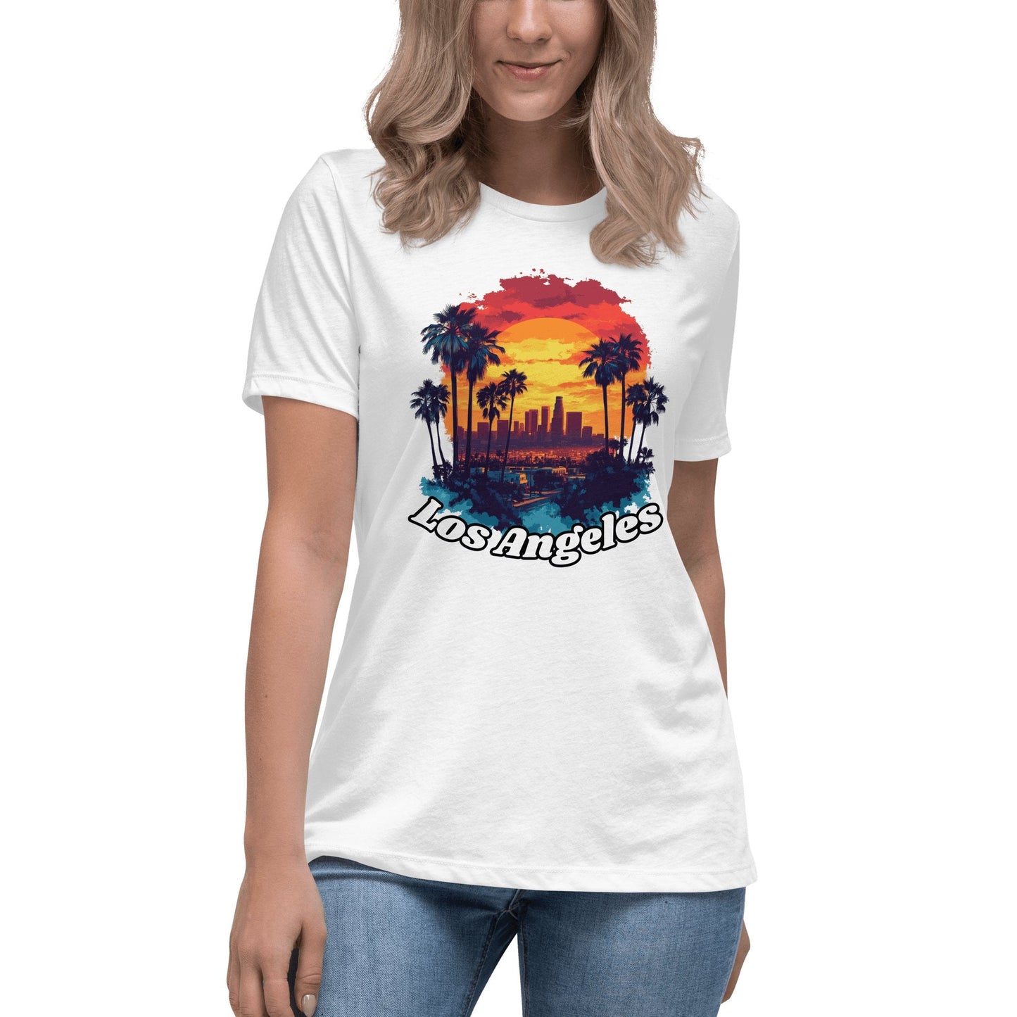 Lockeres Damen T-Shirt "Los Angeles" - Artexio