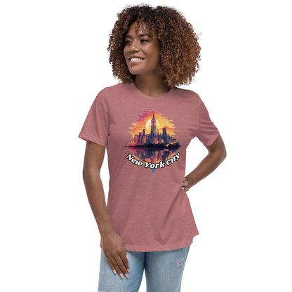 Lockeres Damen T-Shirt "New York City" - Artexio