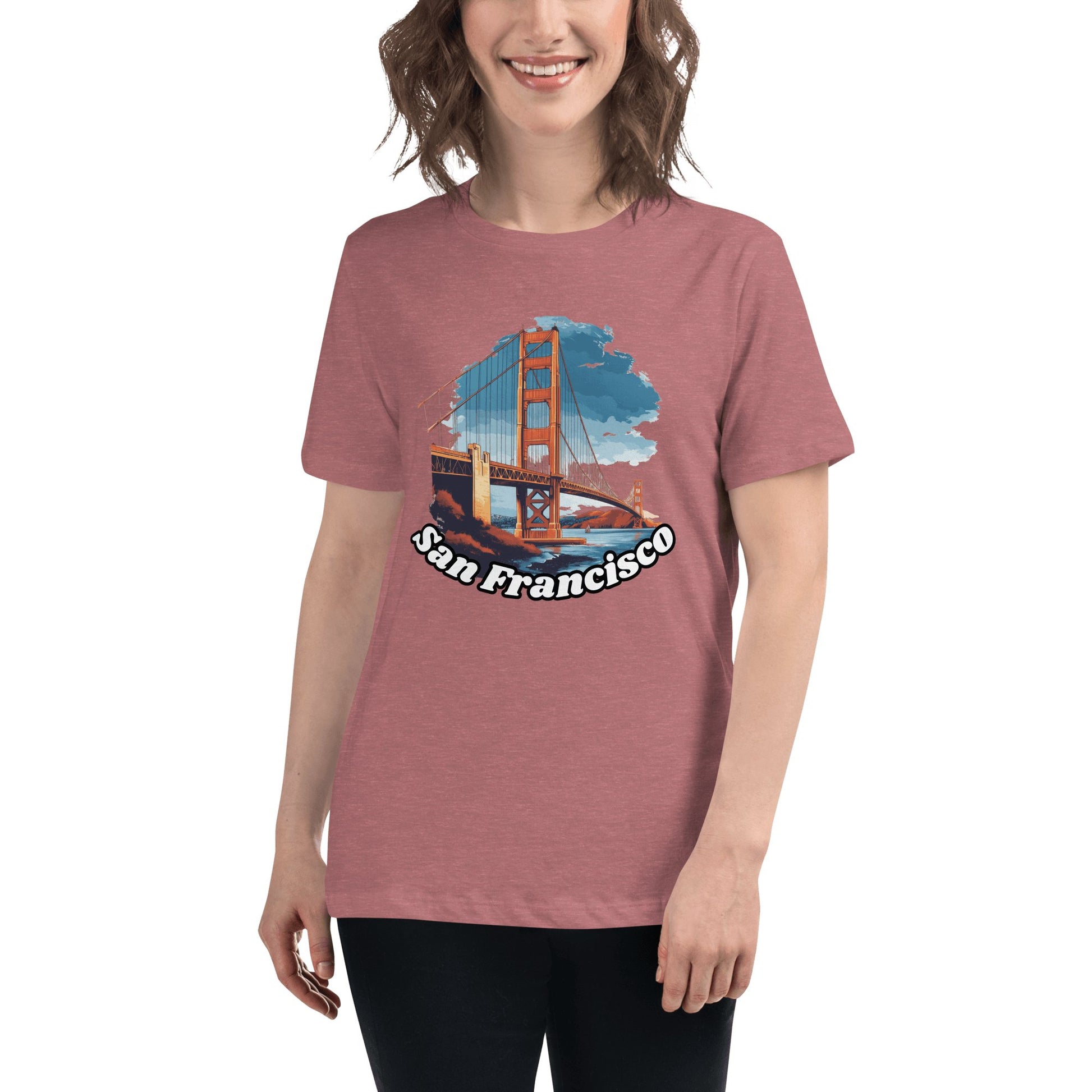 Lockeres Damen T-Shirt "San Francisco" - Artexio