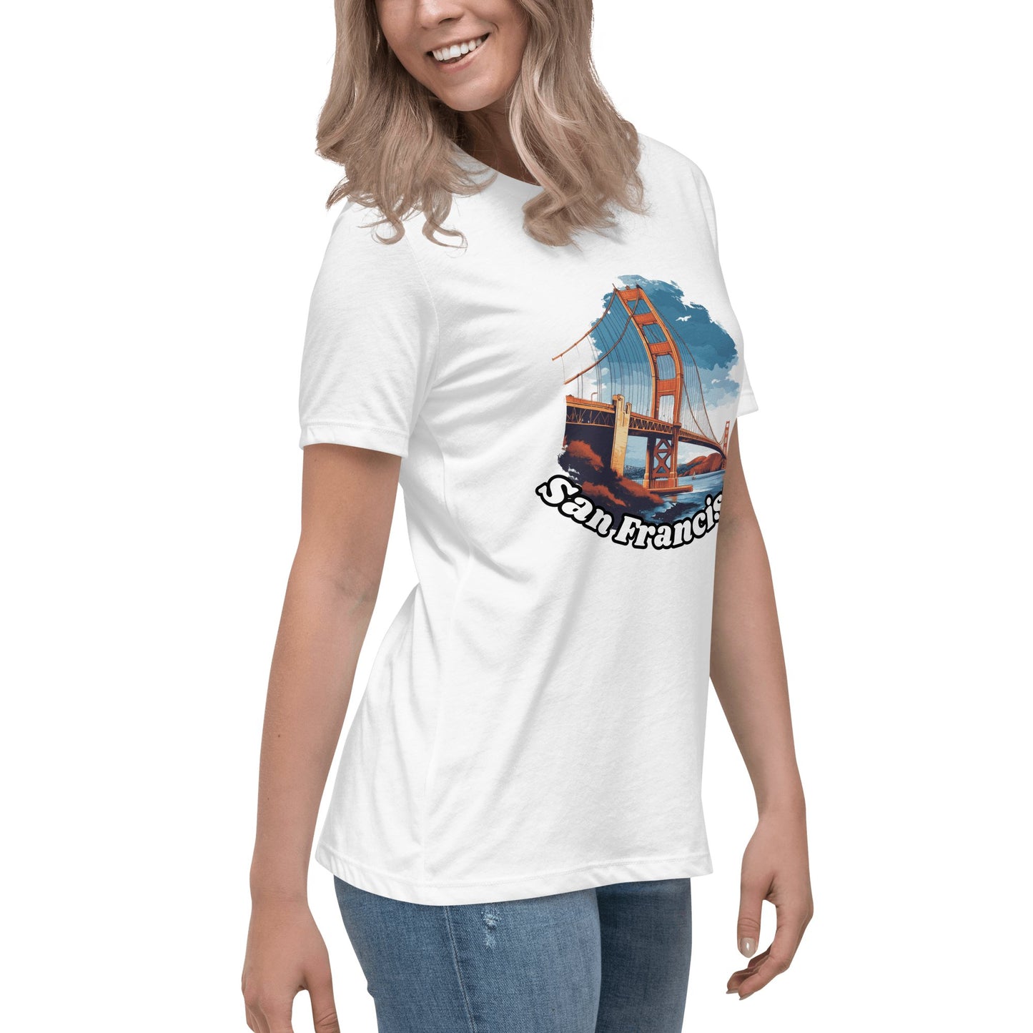 Lockeres Damen T-Shirt "San Francisco" - Artexio