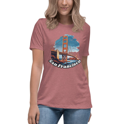 Lockeres Damen T-Shirt "San Francisco" - Artexio