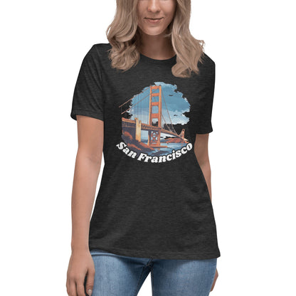 Lockeres Damen T-Shirt "San Francisco" - Artexio