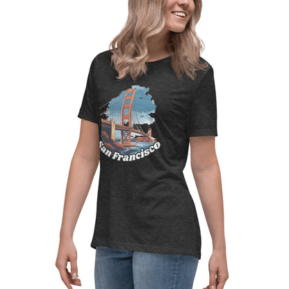 Lockeres Damen T-Shirt "San Francisco" - Artexio