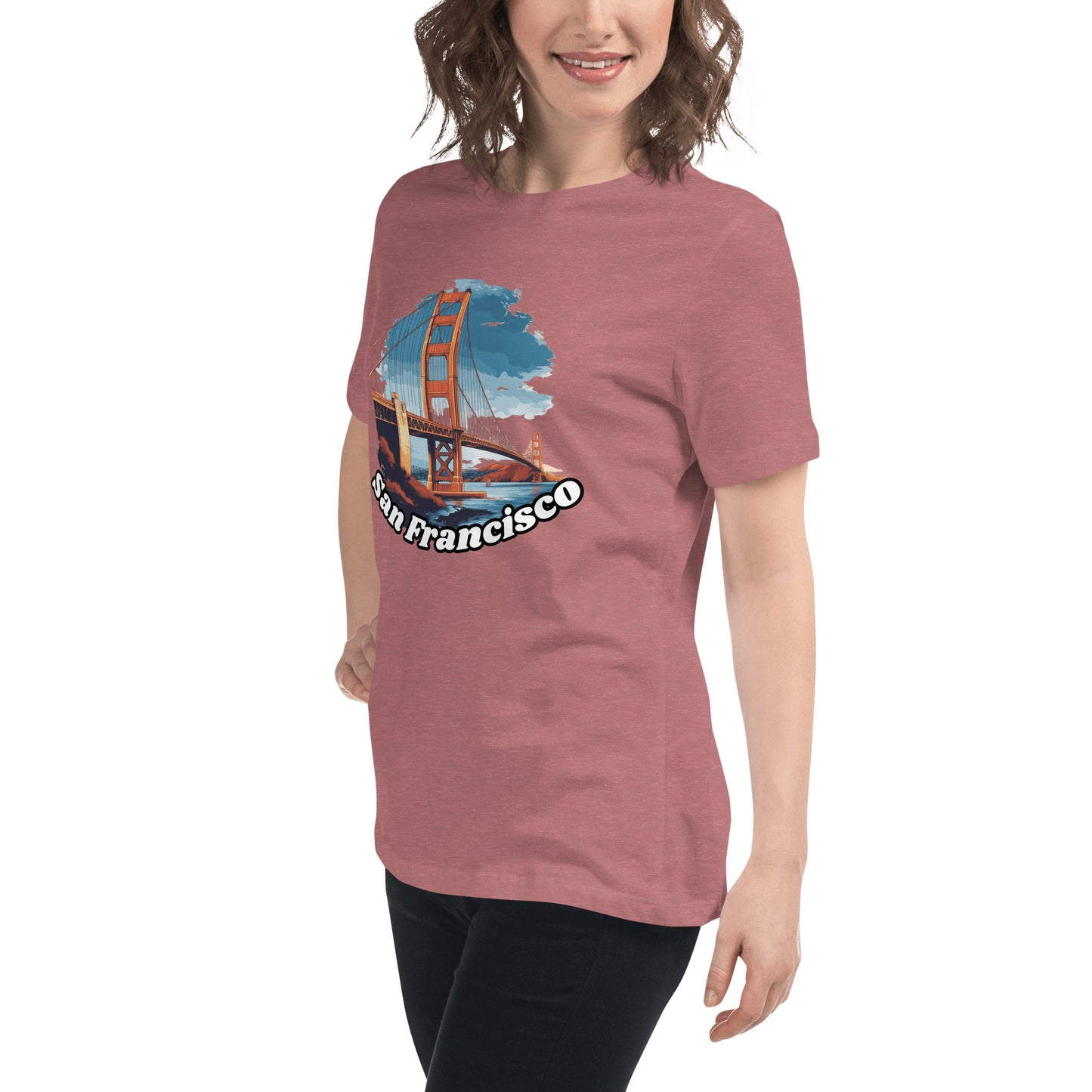 Lockeres Damen T-Shirt "San Francisco" - Artexio