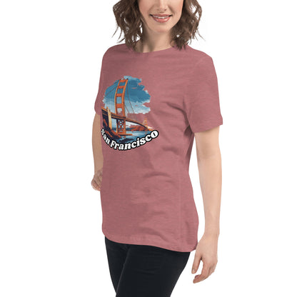 Lockeres Damen T-Shirt "San Francisco" - Artexio