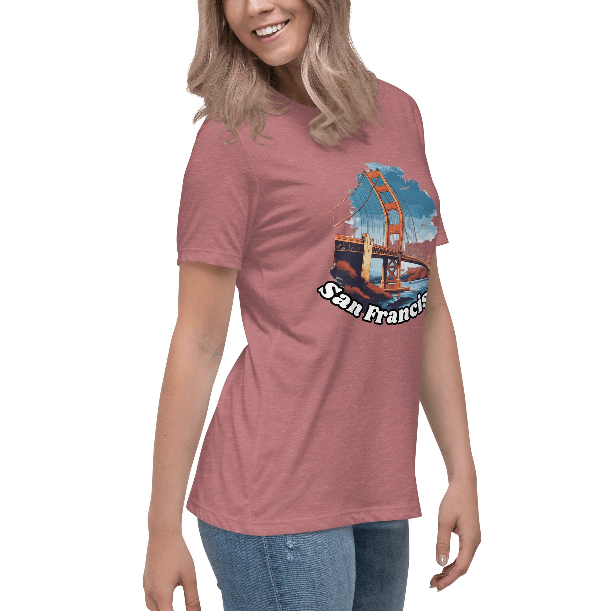 Lockeres Damen T-Shirt "San Francisco" - Artexio