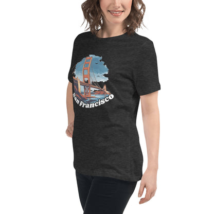 Lockeres Damen T-Shirt "San Francisco" - Artexio