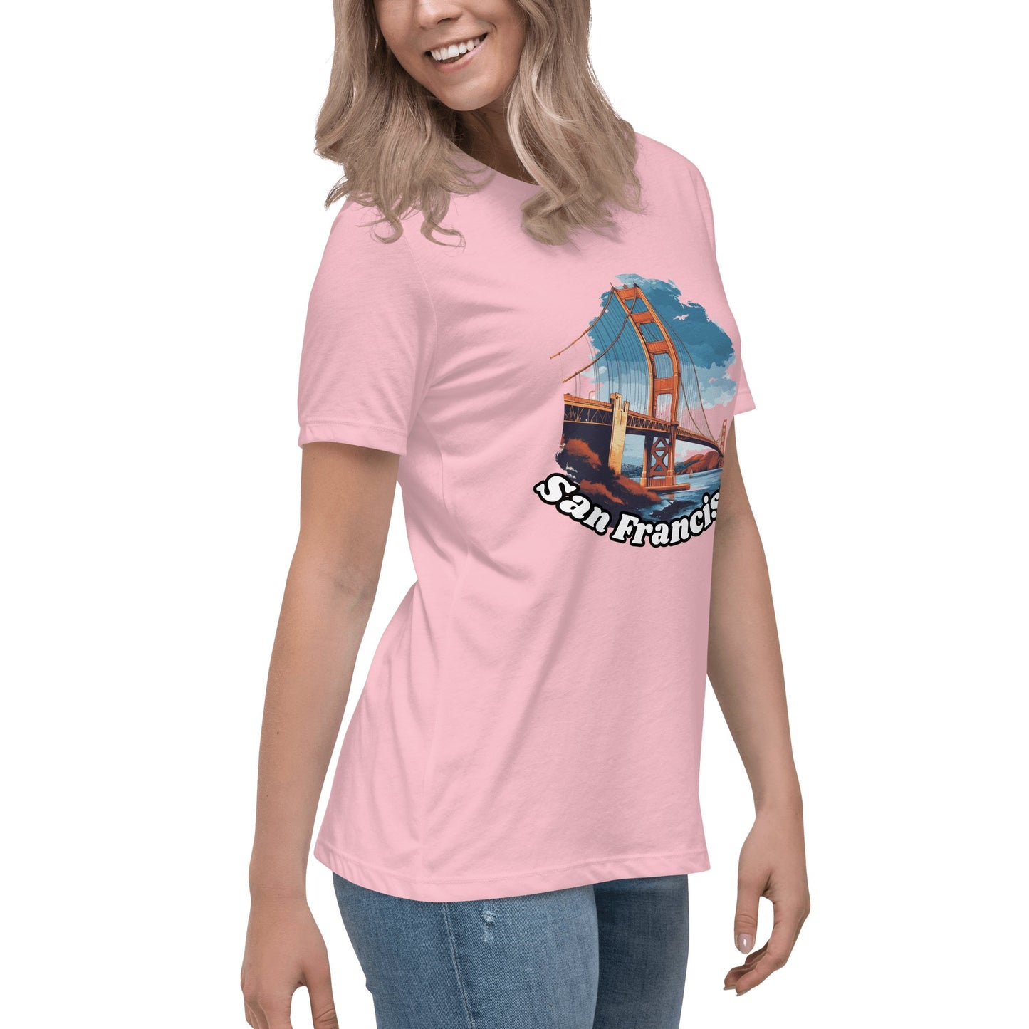 Lockeres Damen T-Shirt "San Francisco" - Artexio