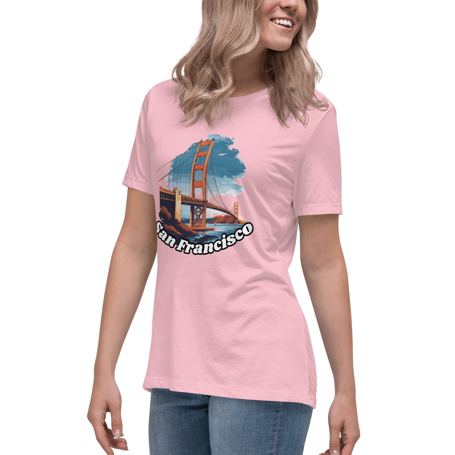 Lockeres Damen T-Shirt "San Francisco" - Artexio