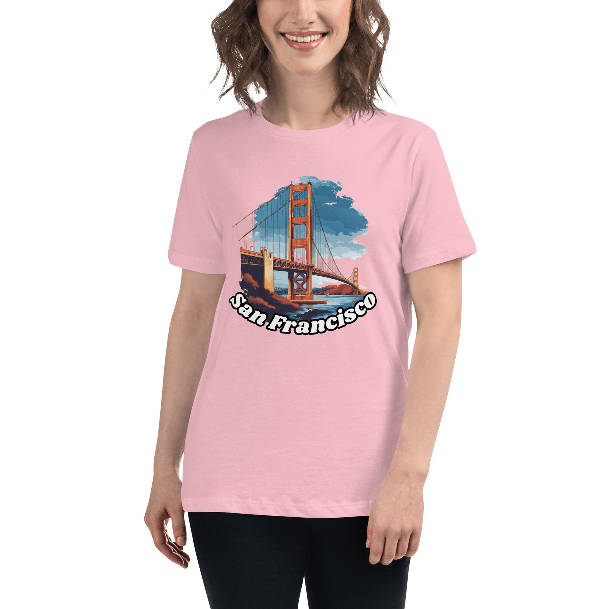 Lockeres Damen T-Shirt "San Francisco" - Artexio