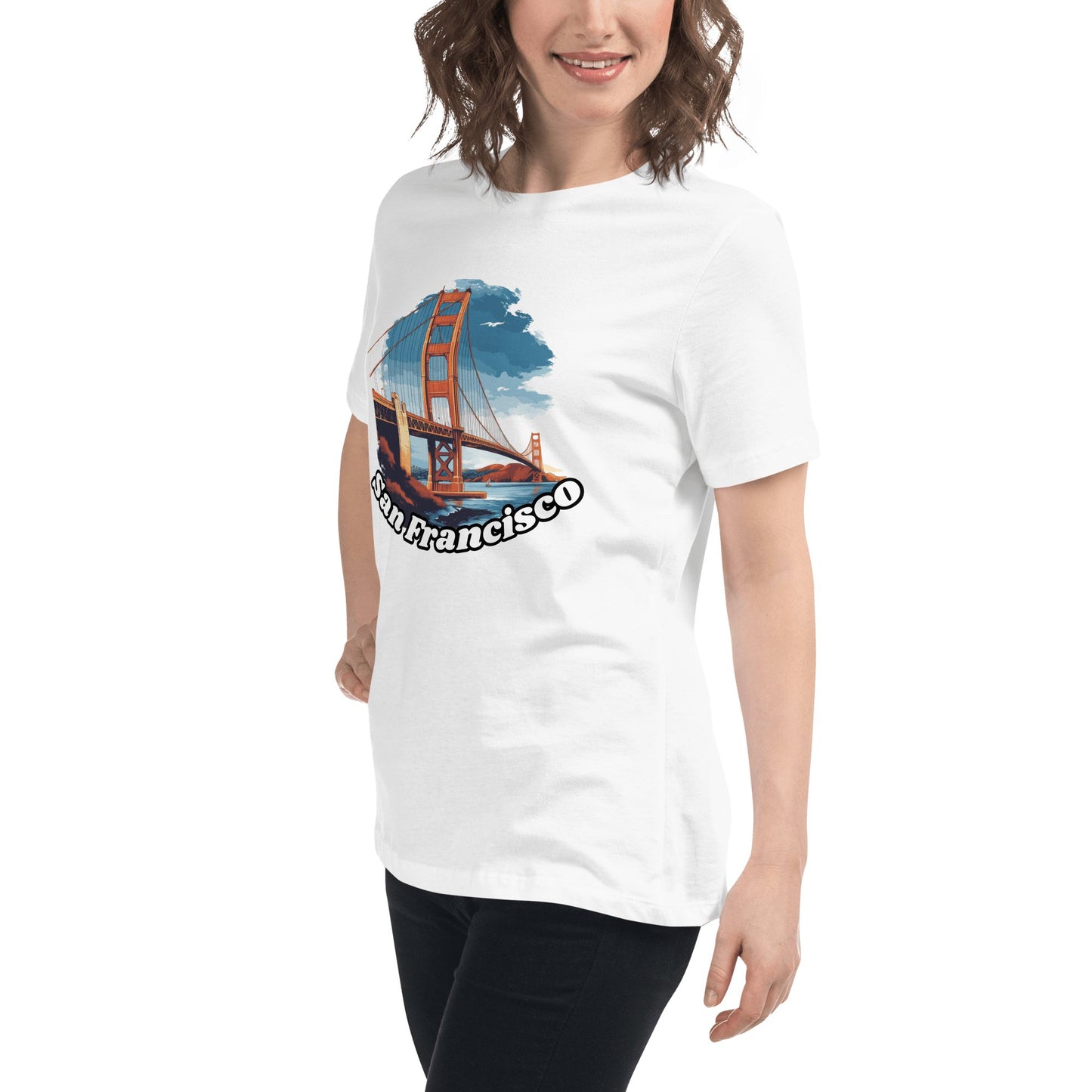 Lockeres Damen T-Shirt "San Francisco" - Artexio