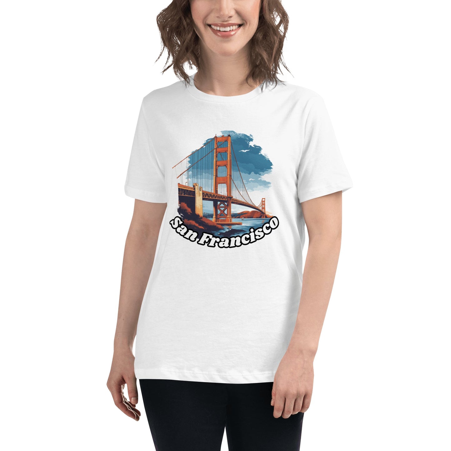 Lockeres Damen T-Shirt "San Francisco" - Artexio