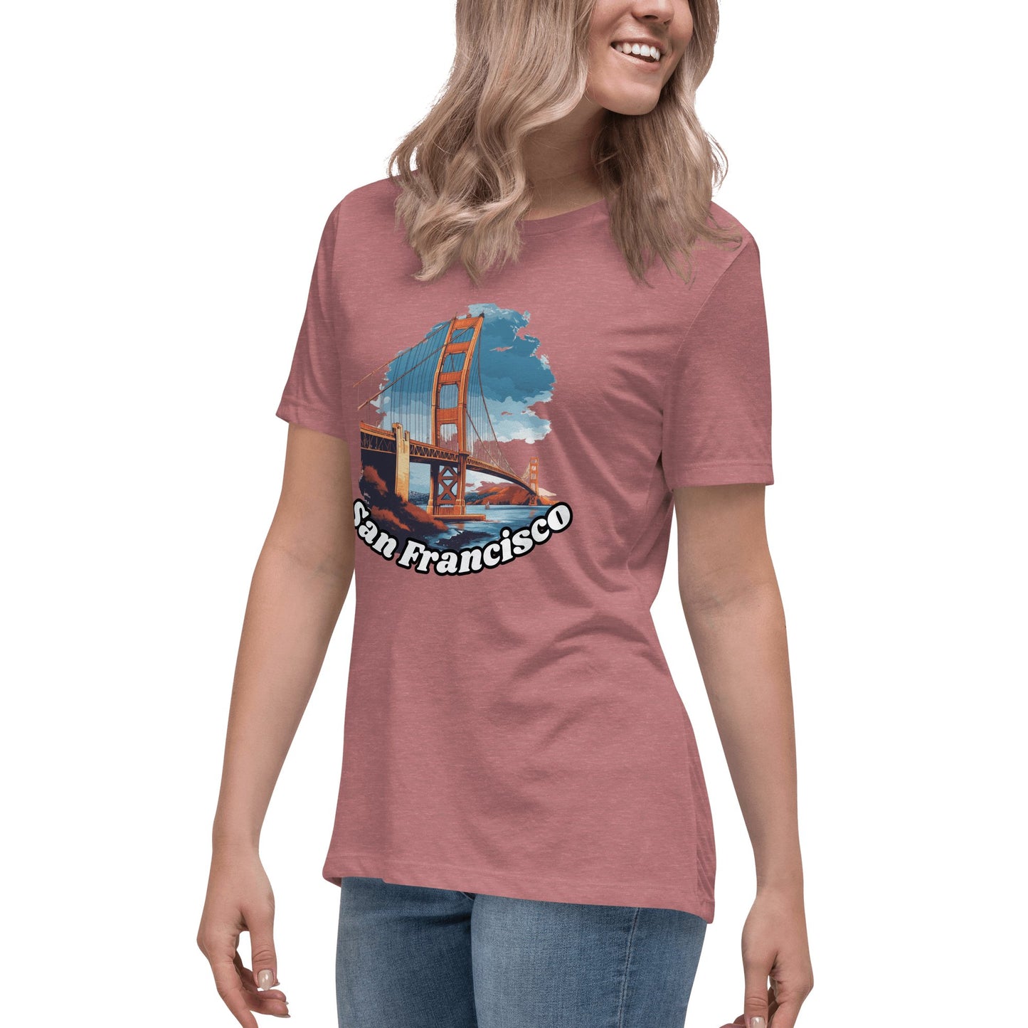 Lockeres Damen T-Shirt "San Francisco" - Artexio