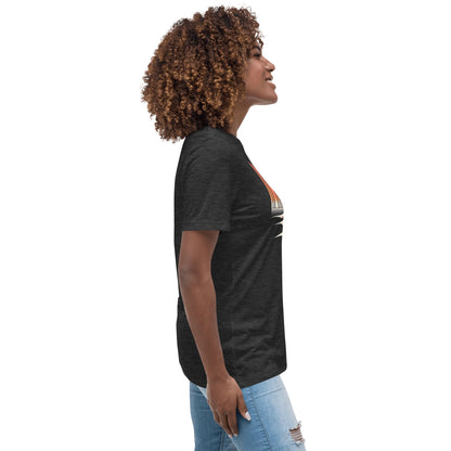 Lockeres Damen T-Shirt "Santa Monica Pier" - Artexio