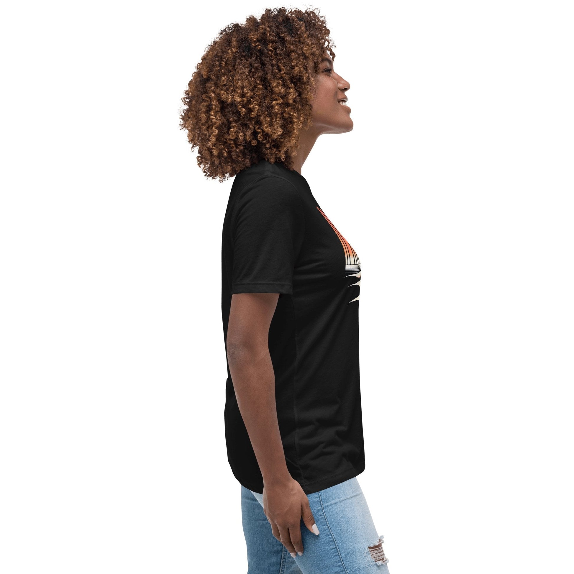 Lockeres Damen T-Shirt "Santa Monica Pier" - Artexio