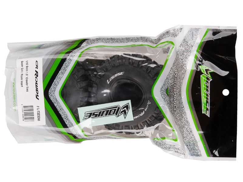 Louise RC 1:10 Crawler Reifen "1.9 CR - Rowdy" inkl. Einlagen unverklebt  Super Soft