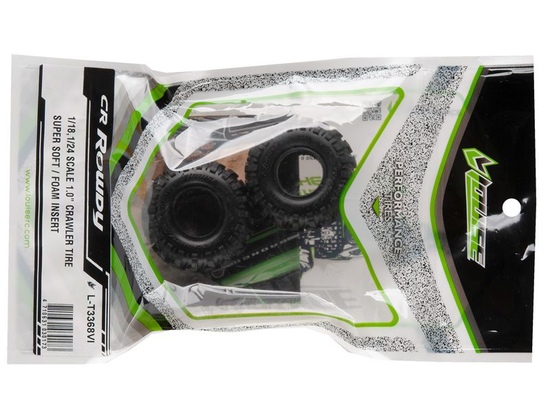 Louise RC 1:18 Crawler Reifen "1.0 CR - Rowdy" inkl. Einlagen unverklebt  Super Soft