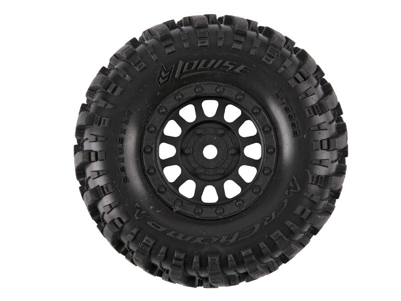 Louise RC Crawler "CR-Champ" für TRX-4M Komplettrad 1.0 schwarz # Super Soft