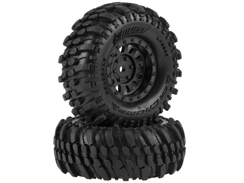 Louise RC Crawler "CR-Champ" for TRX-4M Complete Circle 1.0 Black # Super Soft