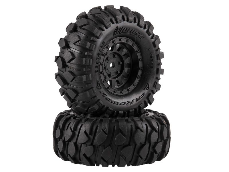 Louise RC Crawler "CR-Rowdy" for TRX-4M Complete Circle 1.0 Black # Super Soft