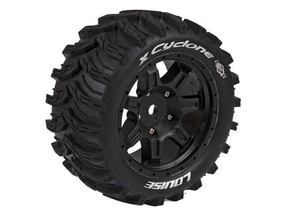 Louise RC Monster Truck "X-CYCLONE" X-Maxx Komplettrad schwarz # MFT Sport