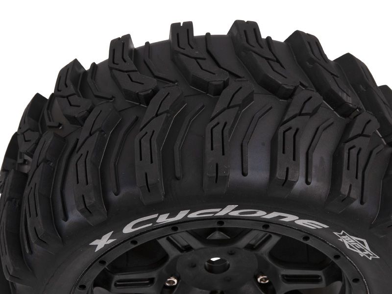Louise RC Monster Truck "X-CYCLONE" X-Maxx Komplettrad schwarz # MFT Sport
