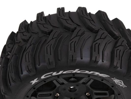 Louise RC Monster Truck "X-CYCLONE" X-Maxx Komplettrad schwarz # MFT Sport