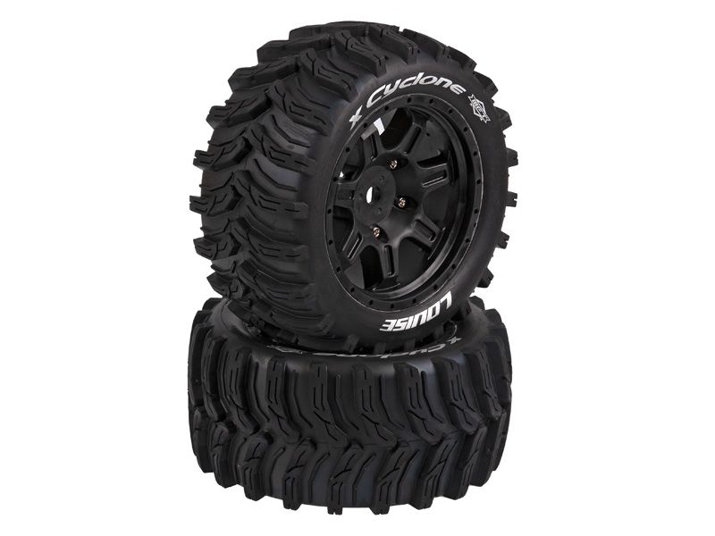 Louise RC Monster Truck "X-CYCLONE" X-Maxx Komplettrad schwarz # MFT Sport