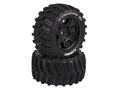 Louise RC Monster Truck "X-CYCLONE" X-Maxx Komplettrad schwarz # MFT Sport