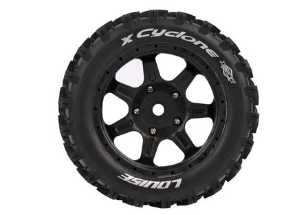 Louise RC Monster Truck "X-CYCLONE" X-Maxx Komplettrad schwarz # MFT Sport