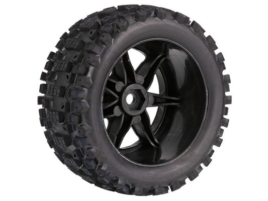 Louise RC Monster Truck "X-UPHILL" X-Maxx Komplettrad schwarz # MFT Sport