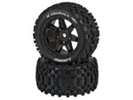 Louise RC Monster Truck "X-UPHILL" X-Maxx complete wheel black # MFT Sport