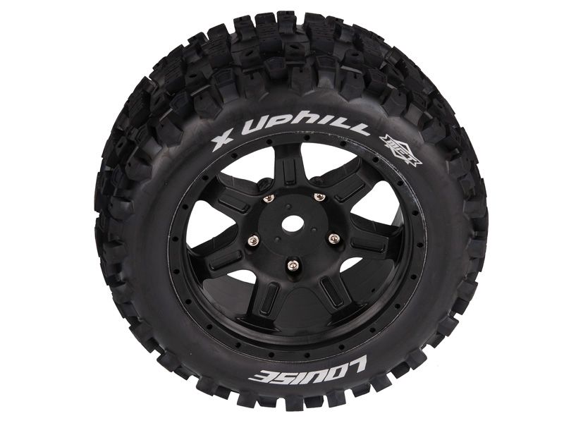 Louise RC Monster Truck "X-UPHILL" X-Maxx Komplettrad schwarz # MFT Sport