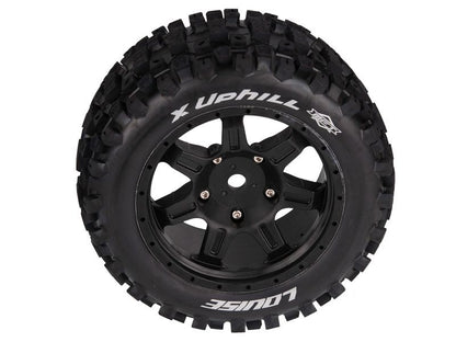 Louise RC Monster Truck "X-UPHILL" X-Maxx Komplettrad schwarz # MFT Sport